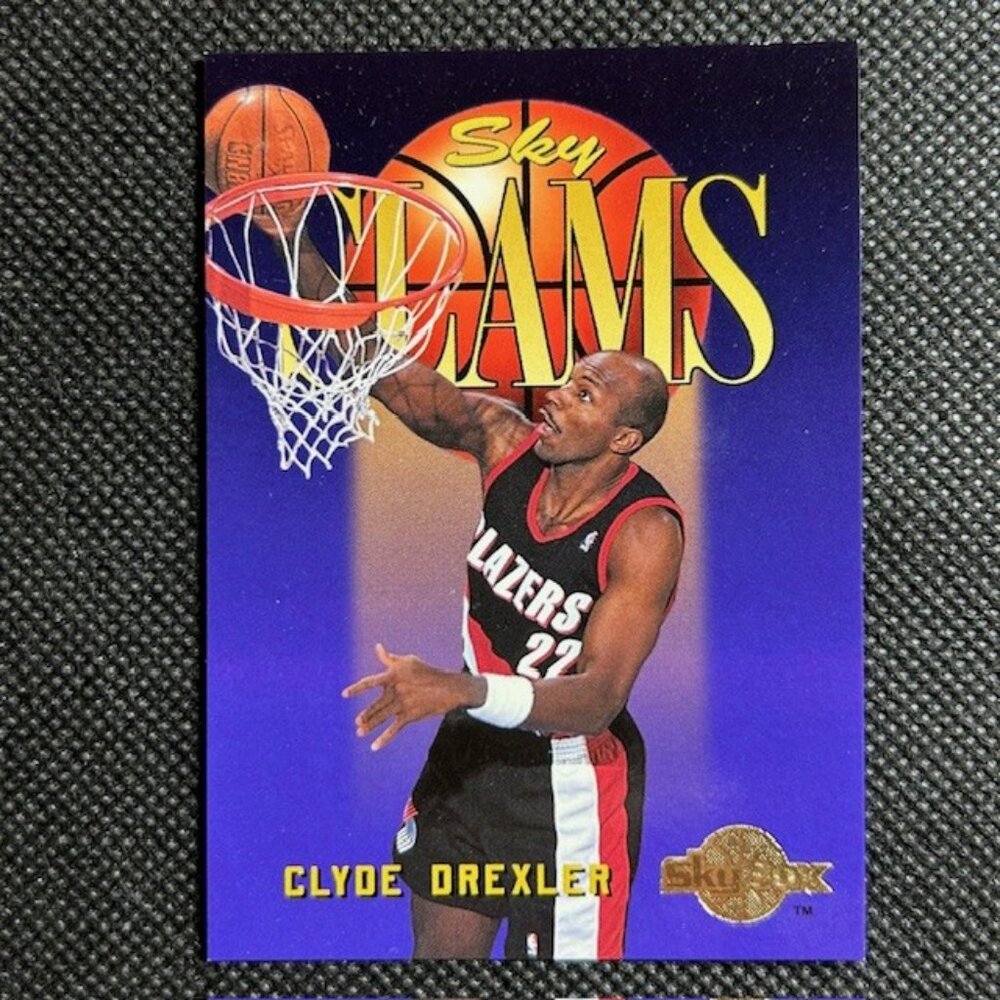 1995-96 Skybox Sky Slams Clyde Drexler Portland Trail Blazers #304